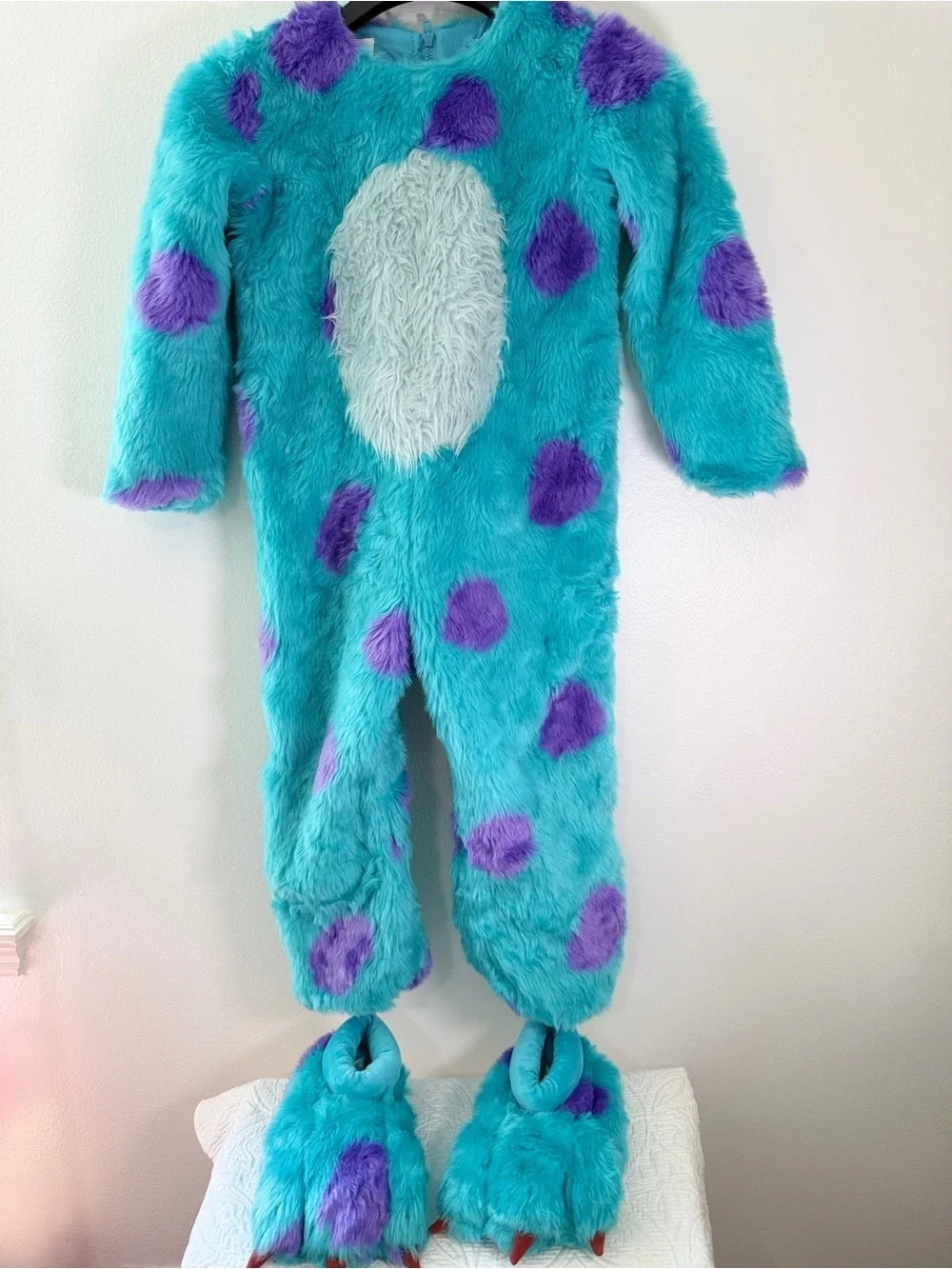 Pottery Barn Kids Sulley Costume 4-6 Monsters Inc Disney Pixar No Head - Picture 2 of 10